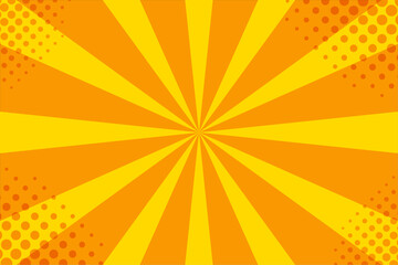 アメコミ風の背景イラスト素材　オレンジ