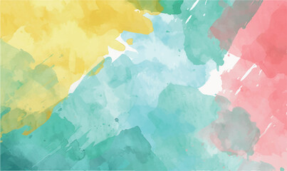 Abstract watercolor background with splashes, colors