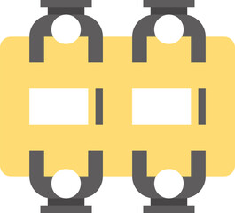 meeting flat vector web icon