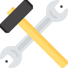 settings flat vector web icon