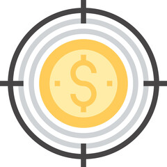 venture capital flat vector web icon