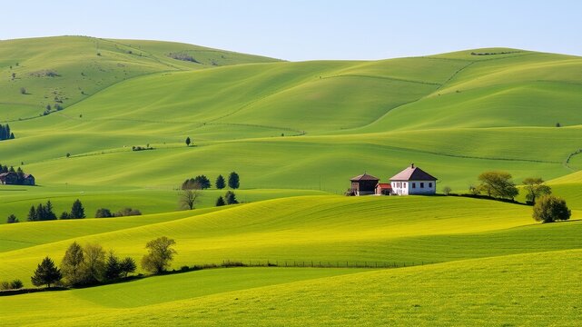 Picturesque Countryside Views of Kovik, Slovenia