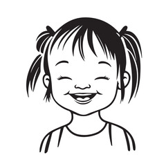 Happiness silhouette vector