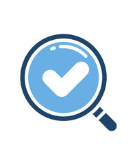 Search icon filled with two tone