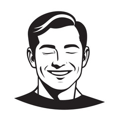 Happiness silhouette vector