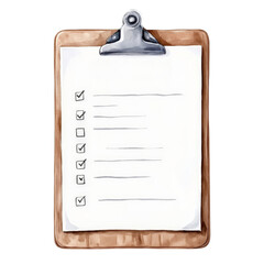 Clipboard Holding Checklist with Checked and Unchecked Boxes