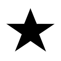 Black Five-Pointed Star Icon