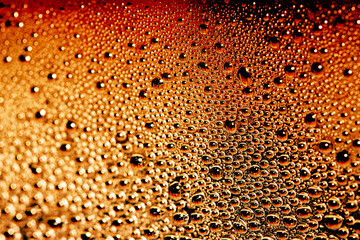 Gold Bubbles Close Up Background champagne Beer