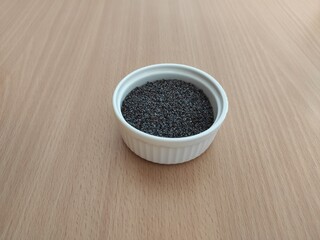 Blue poppy on the table