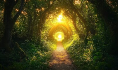 Fototapeta premium luminous tunnel