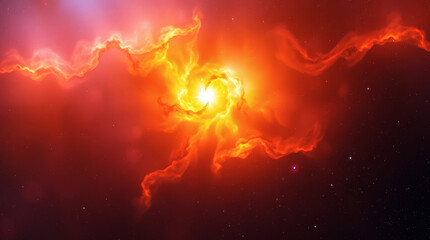  vibrant nebula in space | generative AI