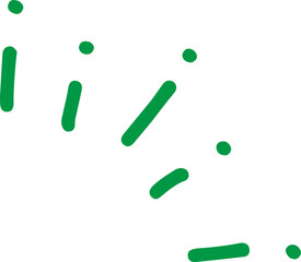 気付き　リアクション　注目　手書き　緑　アイコン