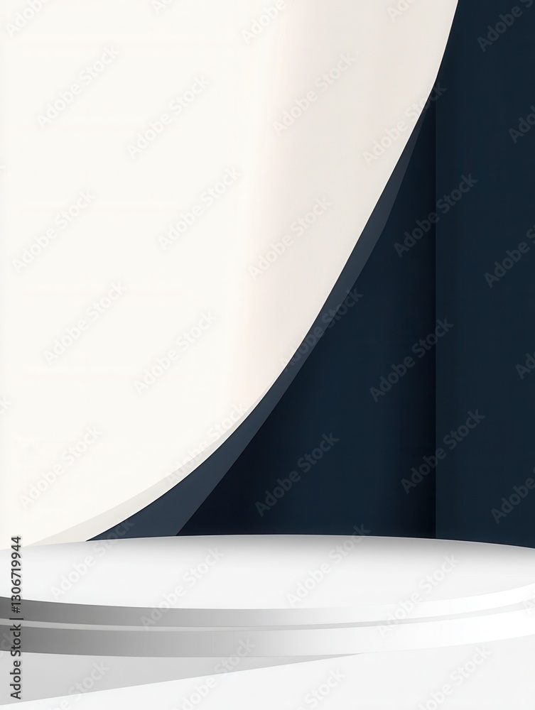 Poster Modern minimalist background with geometric lines for design and branding purposes Generative AI