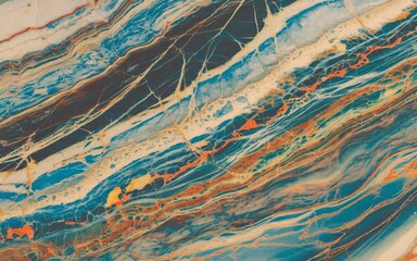 Abstract fluid acrylic painting