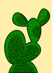 Ilustración de un cactus