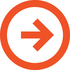 Arrow flat web icon concept