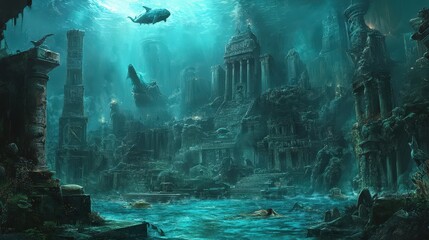 In the ancient city of Atlantis, the gods bestowed knowledge upon the first civilization.