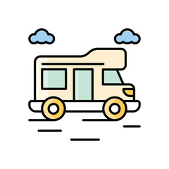 Caravan Vector icon