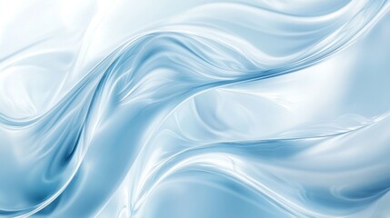 Fototapeta premium Abstract Blue Swirling Wavy Designs Resembling Fluid Movement Beautifully