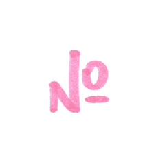 Number sign Symbol, hand-drawn marker glyph with pink color on transparent Background