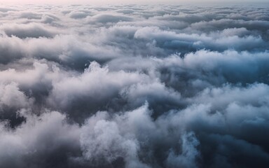 Obraz premium High-altitude view of massive clouds