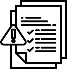 Risk Criteria Icon in Outline Style. Simple Vector Design. Simple Vector Outline Icon