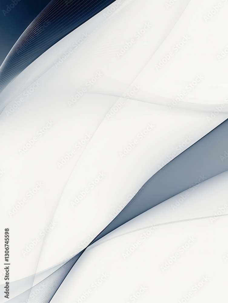 Aufkleber Minimalist design featuring geometric lines and soft colors for stability and governance representation Generative AI