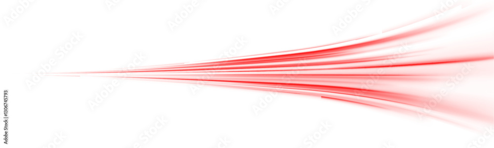 Wall mural glowing red speed lines on a dark background. futuristic motion effect with neon rays. high-tech dig