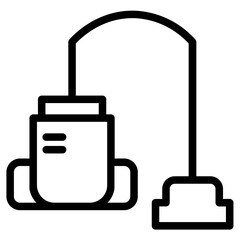Washing Vacuum Cleaner Line Icon