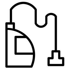Obraz premium Washing Vacuum Cleaner Line Icon