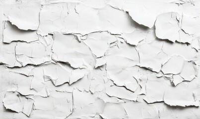 Obraz premium White paper ripped torn background blank creased crumpled posters placard grunge textures surface backdrop