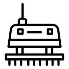 Washing Vacuum Cleaner Line Icon