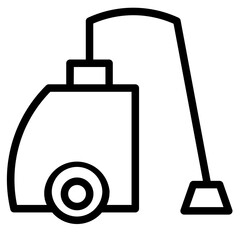 Fototapeta premium Washing Vacuum Cleaner Line Icon