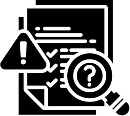 Identification Icon in Glyph Style. Simple Vector Design. Simple Vector Glyph Icon