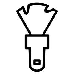 Obraz premium Beauty Brush Cosmetics Line Icon