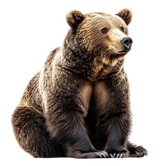 Obraz premium brown bear isolated on white