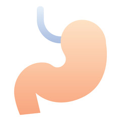 Gradient color icon, illustration for Anatomy, kidney, organ.