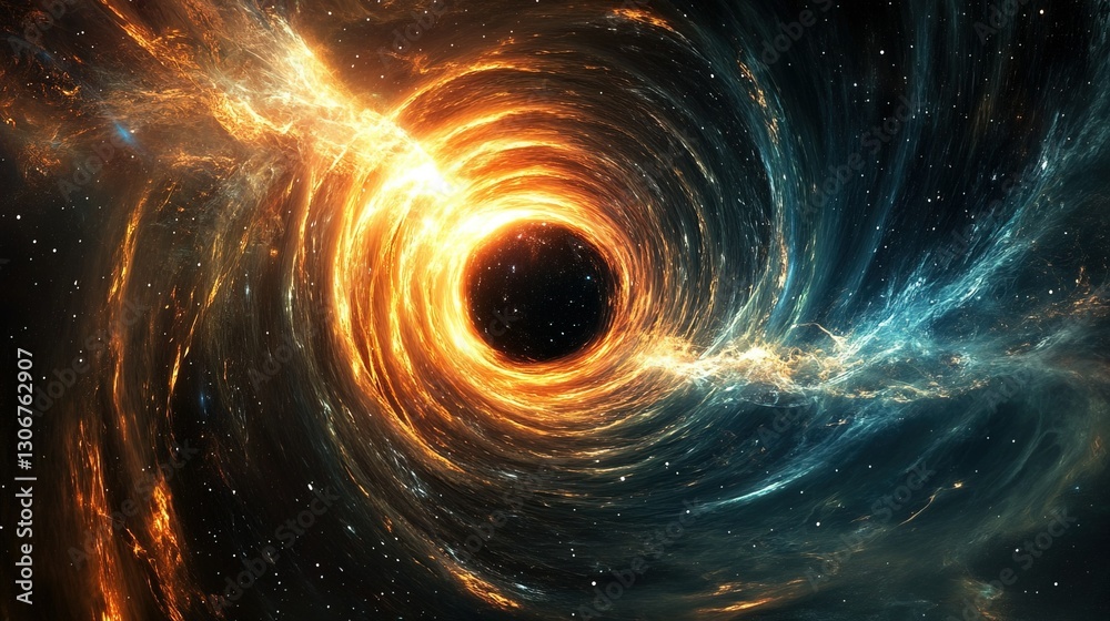 Wall mural abstract space background. abstract fractal illustration for creative design looks like galaxies and