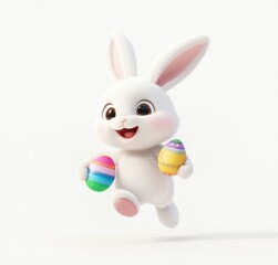 Easter bunny rabbit easter eggs.