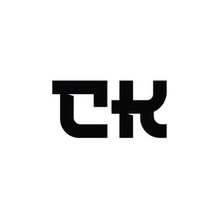 CK monogram logo design letter text name symbol monochrome logotype alphabet character simple logo