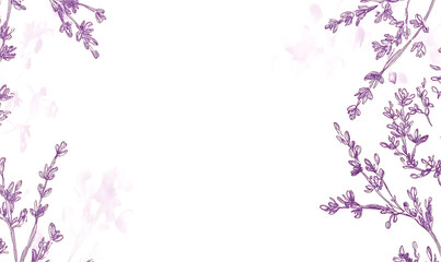 Obraz premium flowers and leaves in pictures illustrator2D