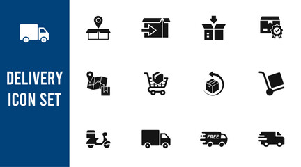 Delivery icon set