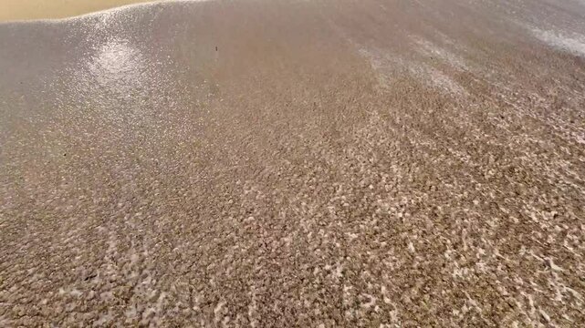 Sea wave video clip.  Ocean vawe 4k video. Travel coast vacation beach video.