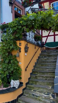 The historic center of the medieval town of Beilstein on Mosel, Cochem, Germany, June 20, 2024. High quality 4k footage