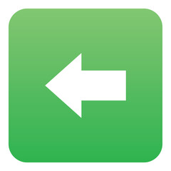 Gradient color icon, illustration for Arrow, direction, Left, preview.