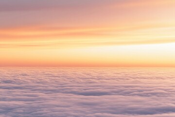Fototapeta premium Serene sunset sky with soft gradient horizon atmosphere peaceful.