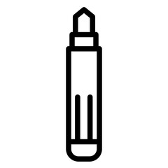 Pencil Fashion Eyeliner Line Icon