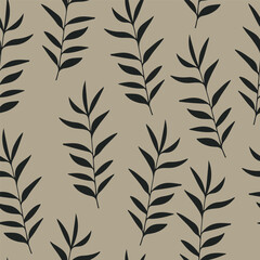 Seamless pattern with floral motif. Spirituality mood. 