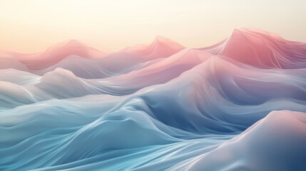 Soft pastel waves of color flowing together, smooth and calming, ultra-detailed, 4k