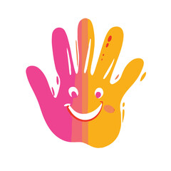 Logo of an outstretched hand with the middle finger